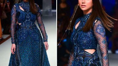 Photo of रैम्प पर दिखा अदिति राव हैदरी का जादू, देखें शियर ब्लू ड्रेस में खूबसूरत तस्वीरें