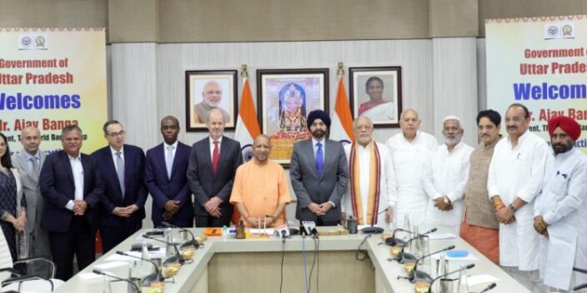 विश्व बैंक अध्यक्ष ने की यूपी के कृषि, हेल्थकेयर, टूरिज्म और मैन्यूफैक्चरिंग सेक्टर की सराहना