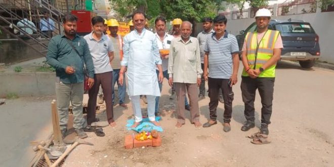 नई सीवर लाइन से मुंशीपुलिया सेक्टर-16 में जलभराव से मिलेगी राहत