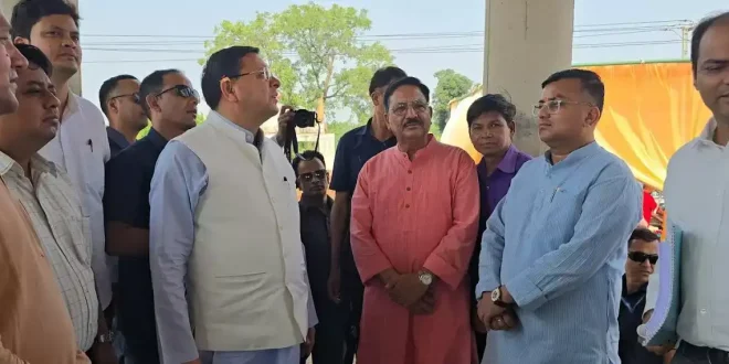 मुख्यमंत्री धामी ने नगला तराई, खटीमा में 254 लाख की धनराशि से निर्माणाधीन मां पूर्णागिरी मंदिर का स्थलीय निरीक्षण किया