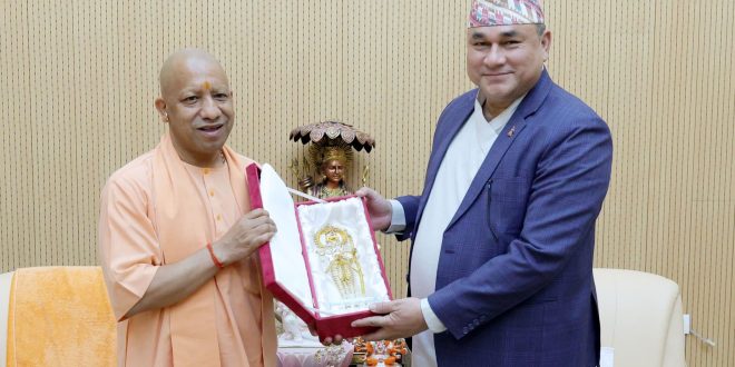 नेपाल के मुख्यमंत्री कमल शाह ने सीएम योगी से की मुलाकात