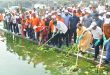 विश्व पर्यावरण दिवस पर नगर विकास मंत्री एके शर्मा ने गोमती नदी घाट की सफाई की,6 कूड़ा उठान गाड़ियों को दिखाई हरी झंडी  