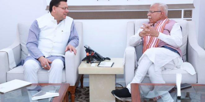 सीएम धामी ने ऊर्जा एवं आवास परियोजनाओं को लेकर केंद्रीय मंत्री से की भेंट