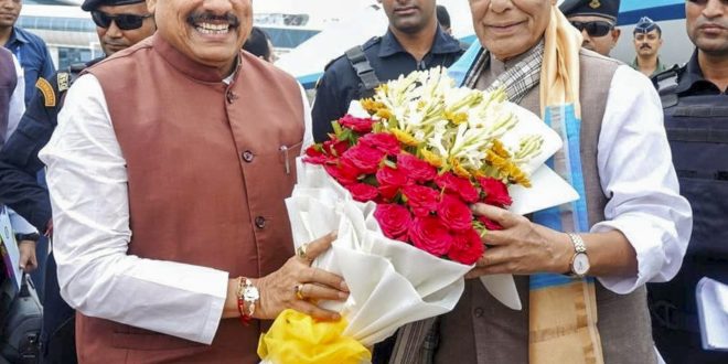 रक्षा मंत्री राजनाथ सिंह ने रायसेन में बीईएमएल की रेल कोच इकाई का किया शिलान्यास