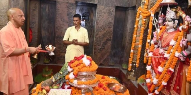 मुख्यमंत्री ने किए मां पाटेश्वरी के दर्शन-पूजन