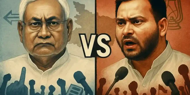 एनडीए बंपर जीत की ओर, महागठबंधन से सीएम फेस रहे तेजस्वी यादव पीछे,सम्राट चौधरी आगे