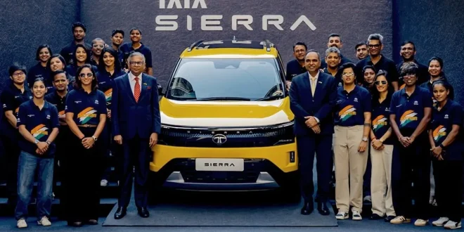 महिला क्रिकेट टीम, Tata Motors गिफ्ट, Tata Sierra SUV, भारतीय महिला क्रिकेट टीम जीत, महिला खिलाड़ियों को SUV गिफ्ट, Women Cricket Team Gift, Tata Sierra Price, Tata Sierra Features, Tata Motors News, Women Cricket Team Tata Gift