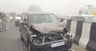 दिल्ली-लखनऊ हाईवे हादसा, कोहरे में सड़क दुर्घटना, हापुड़ एक्सीडेंट न्यूज, Delhi Lucknow Highway Accident, Fog Accident News, Hapur Road Accident, Highway Accident Due to Fog, Delhi Lucknow NH Accident, Winter Fog Accident, UP Road Accident News