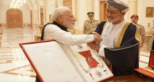 PM Modi Order of Oman, प्रधानमंत्री नरेंद्र मोदी ओमान सम्मान, PM Modi 29th global award, नरेंद्र मोदी अंतरराष्ट्रीय सम्मान, Order of Oman award, PM Modi global recognition, भारत की कूटनीतिक ताकत, Modi foreign awards 2025, PM Modi international honours, Modi Oman visit award