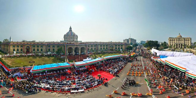 लखनऊ में भव्यता के साथ मना 77वां गणतंत्र दिवस