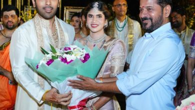 Photo of तेलुगु अभिनेता अल्लू सिरीश ने हैदराबाद में नयनिका से शादी की
