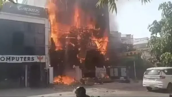 Aliganj fire incident