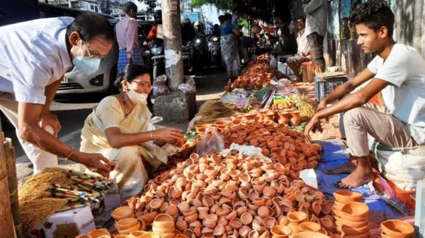 Traders worried about protests before Diwali